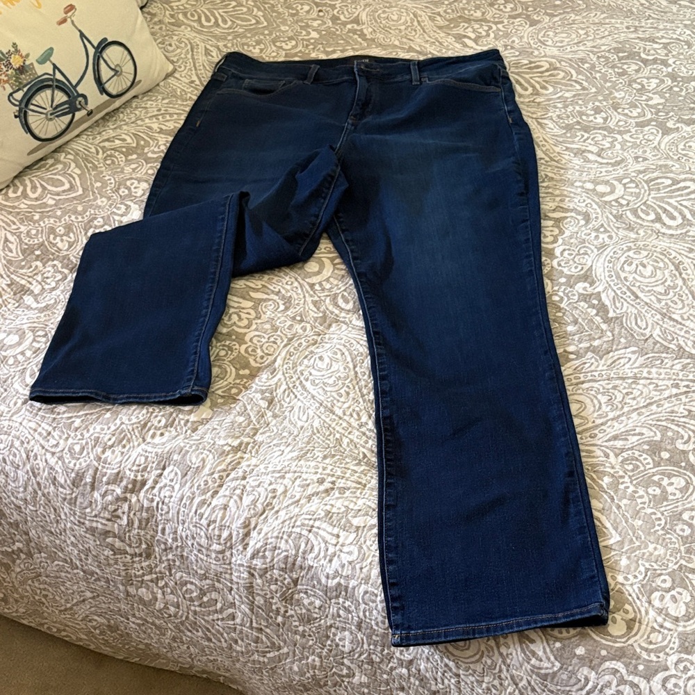 NYDJ Straight Leg Dark Indigo Jeans